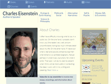 Tablet Screenshot of charleseisenstein.net